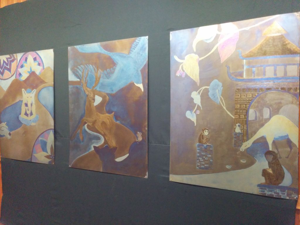 Titanium electricity paintings at ArtPrize 2014
