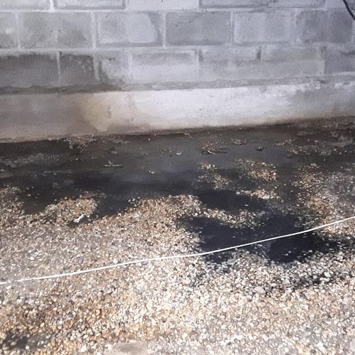 Raw Sewage Leak in Crawl Space