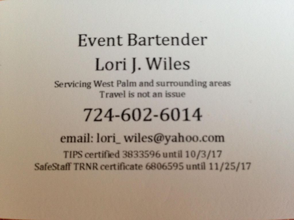 FRONT OF MY BUSINESS CARDS