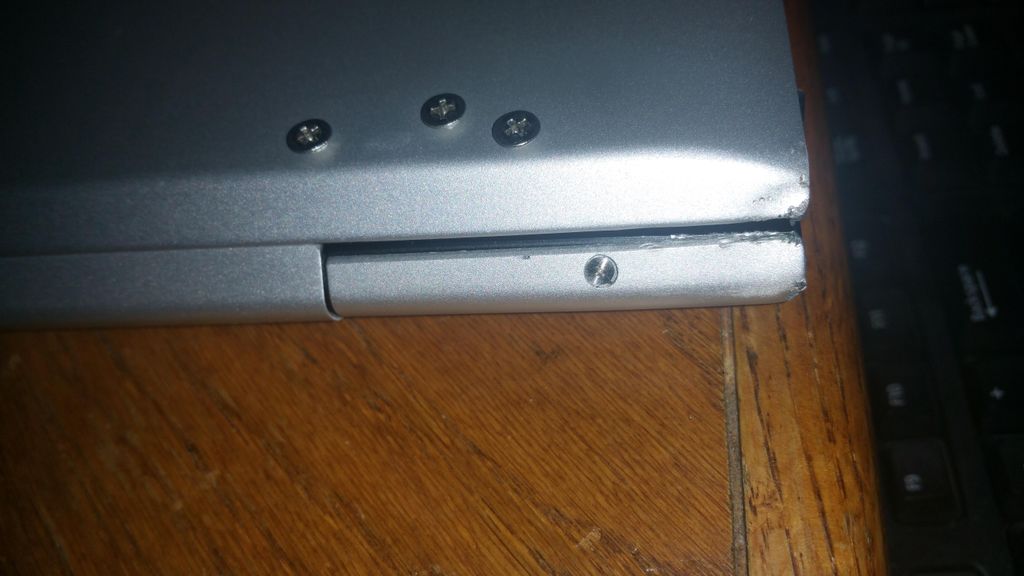 Customer hinges broke on display. Had to modify la