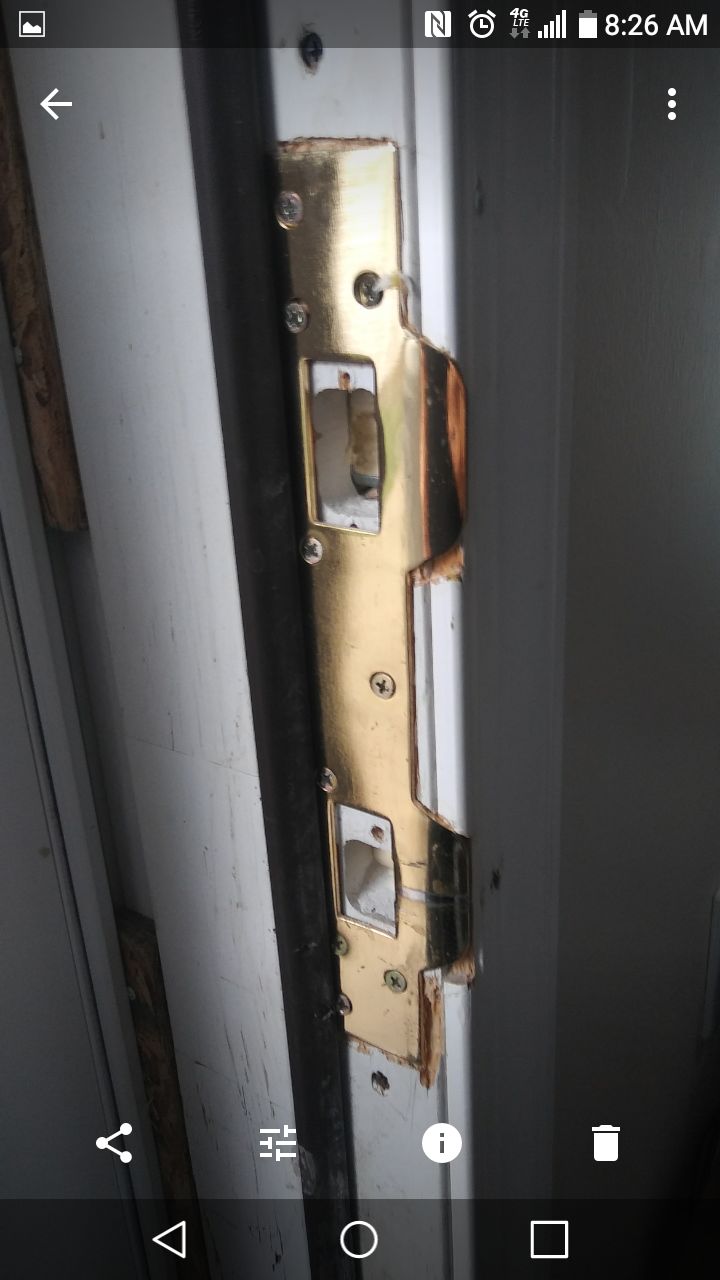 frame repair and reinforcement strike supplied and
