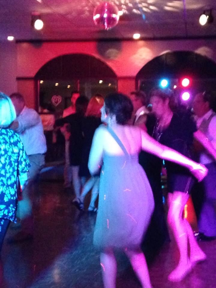 Late into the reception...the dance floor was stil