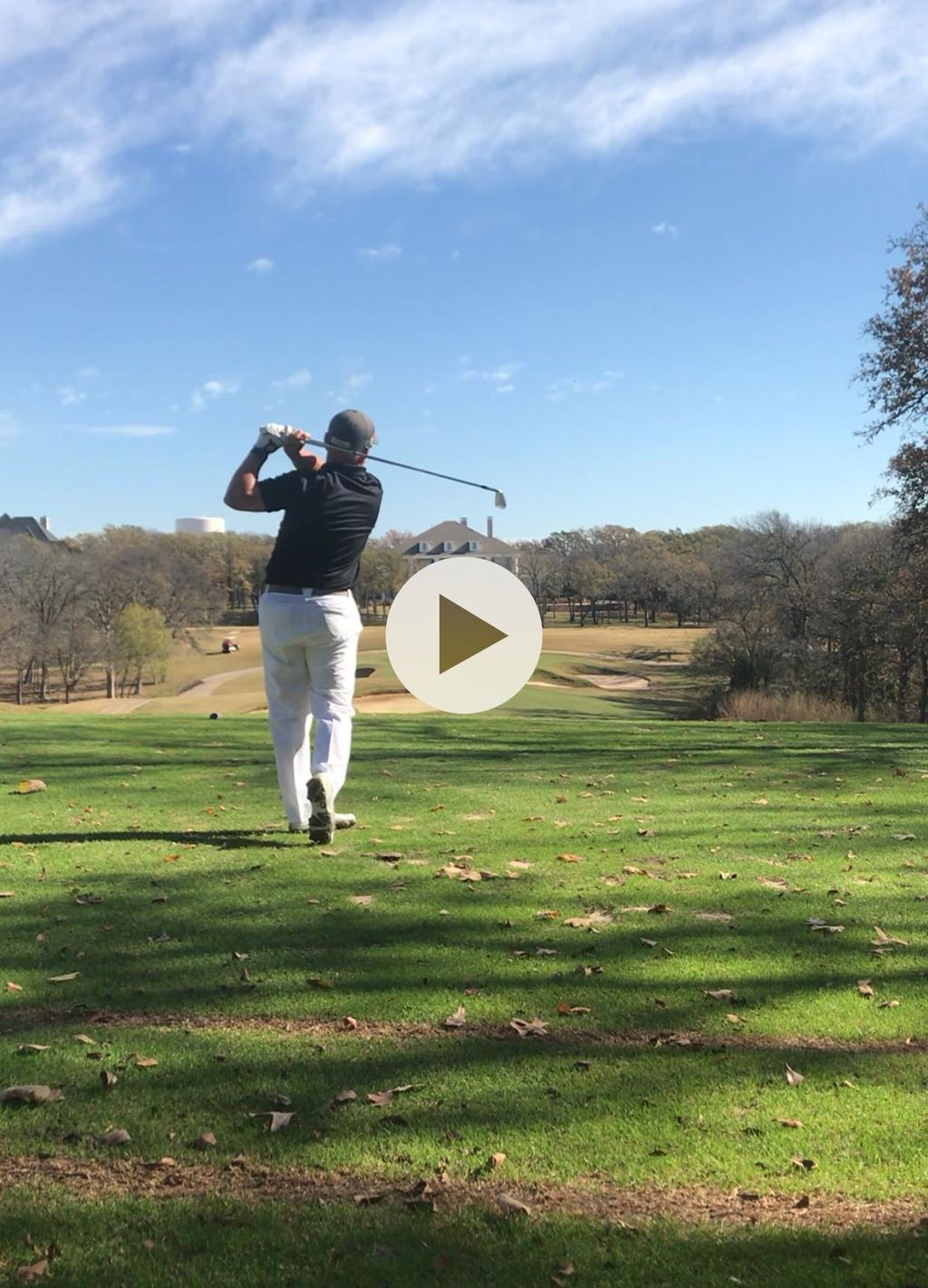 7 iron into a 195 yard par 3