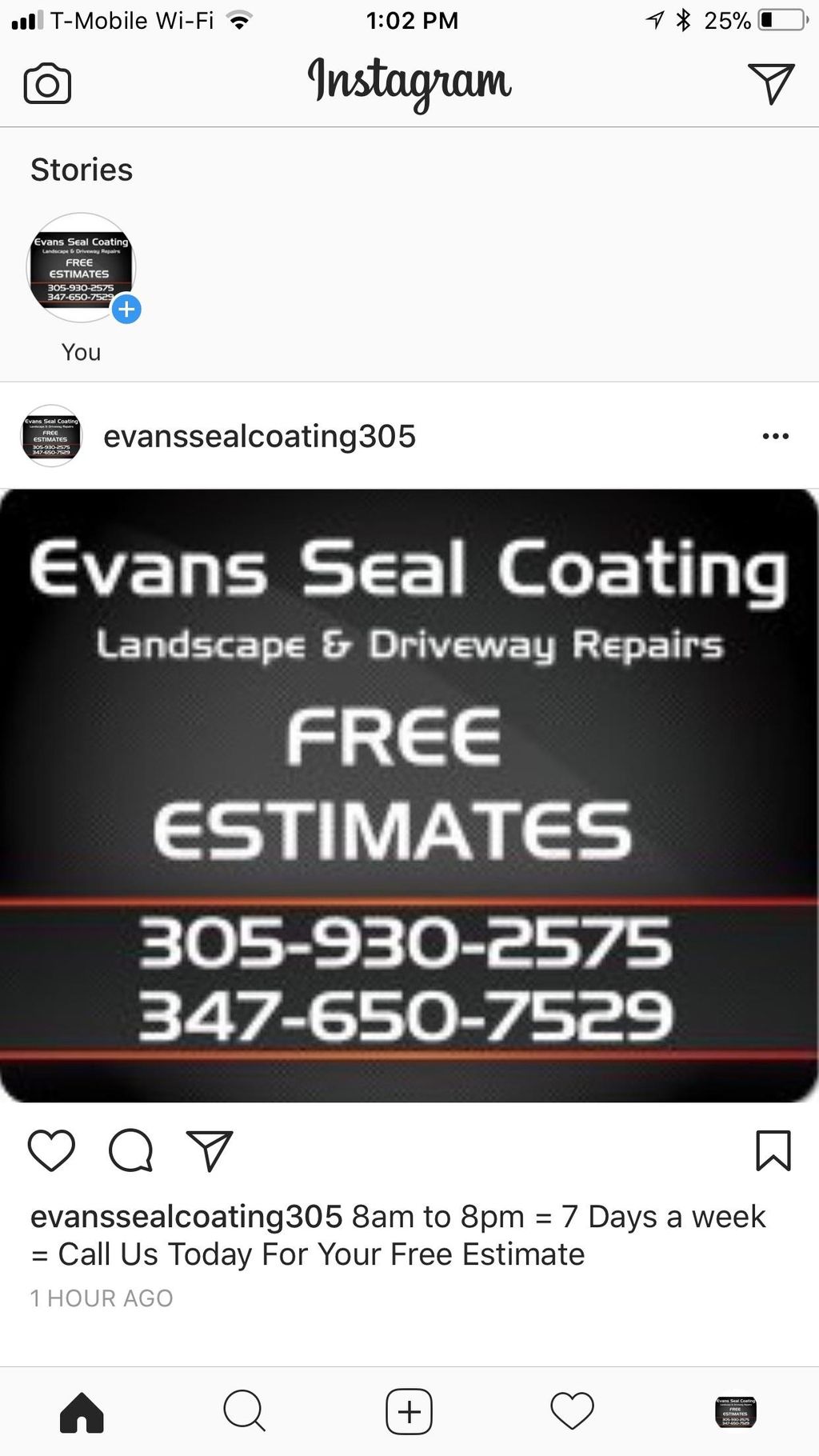 Evans Seal Coating