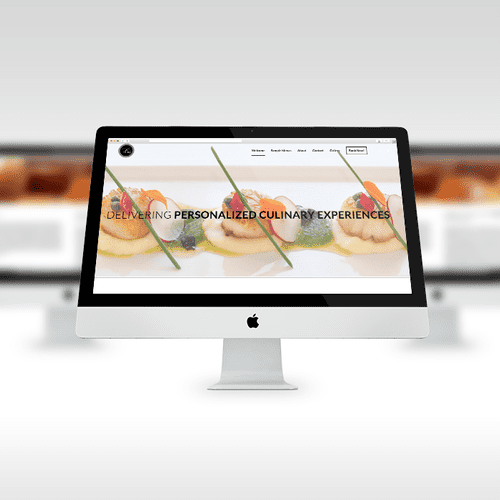 Web design for a private chef client out of San Di