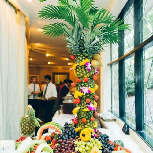 Fruit display for a wedding at the castle 
