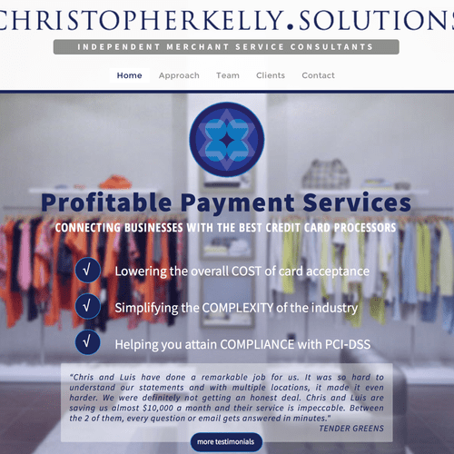 christopherkelly.solutions - website and logo for 