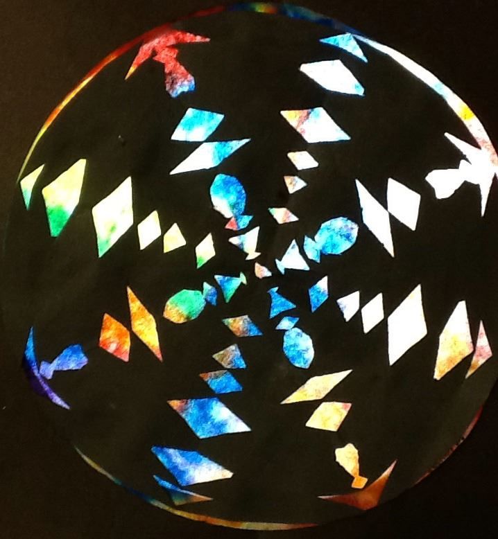 Student work after studying symmetry and Gothic ar