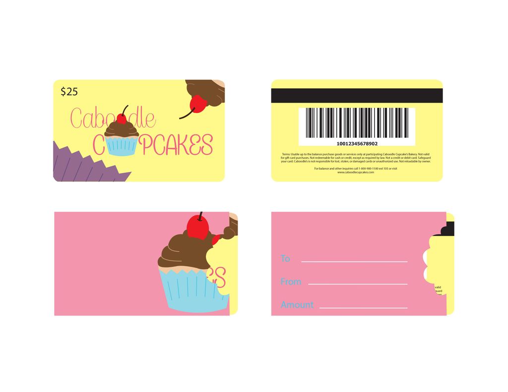 Gift Cards for Caboodle Cupcakes