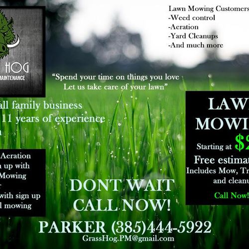 Grass Hog Property Maintenance Herriman Ut