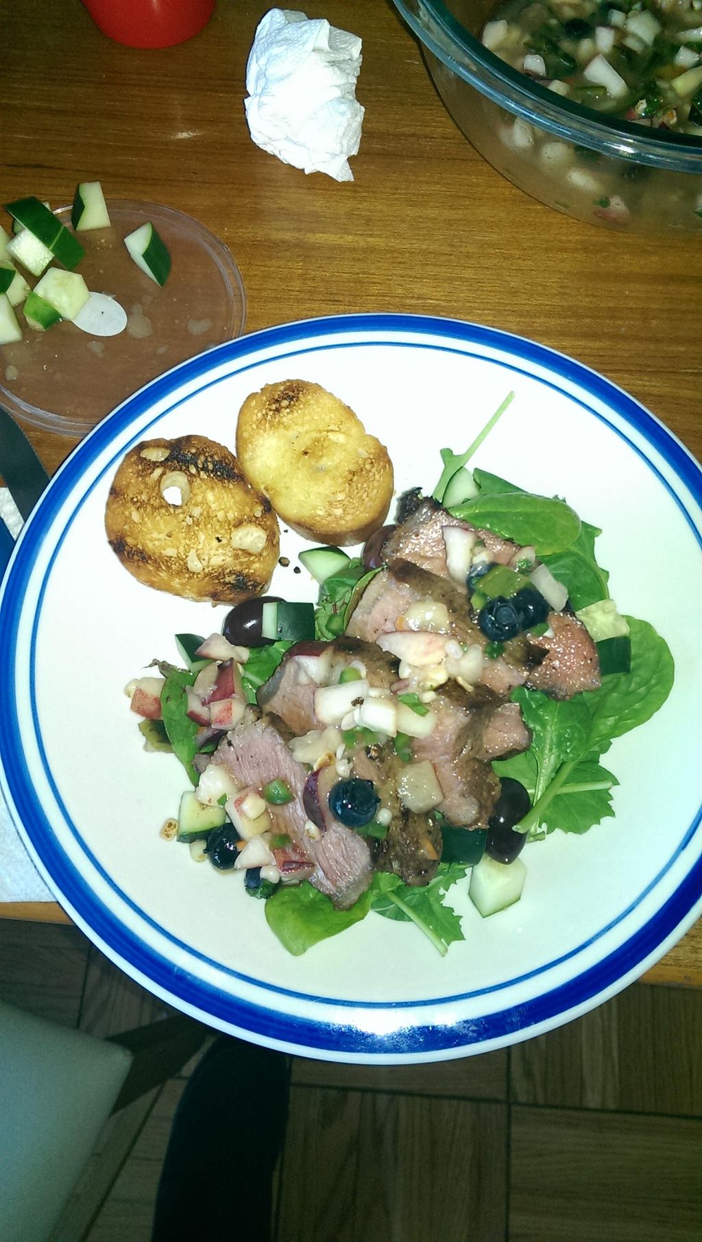 Seared Mediterranean Spice Encrusted Strip Steak, 