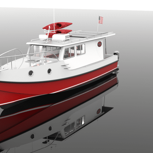 Render of Boat Design