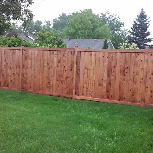After Cleaning and Treated
3 Year Old Fence
