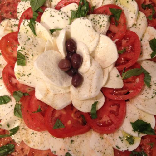 Fresh Mozzarella and Tomato Platter