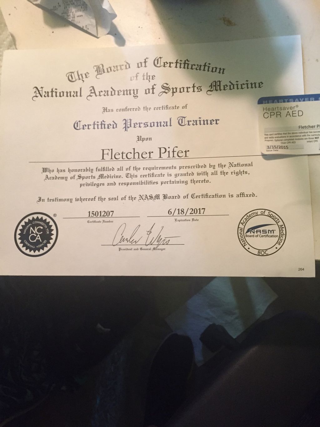 NASM certified Trainer Fletcher