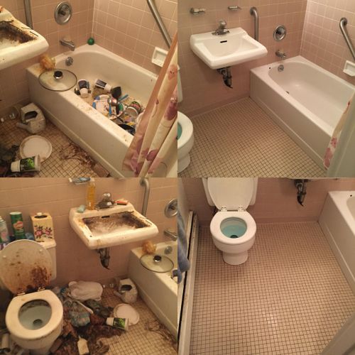DEEP CLEANING of a hoarders home