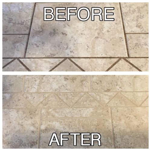 Tile & Grout cleaning. Let us do the hard work for