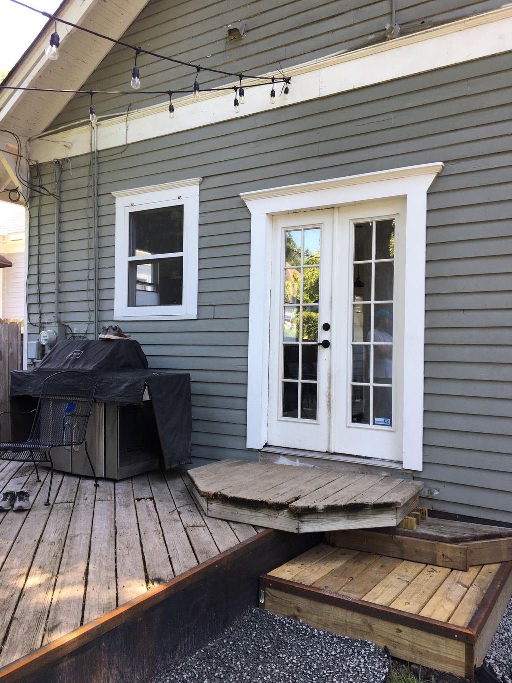 Before pic.  Moving door to left.