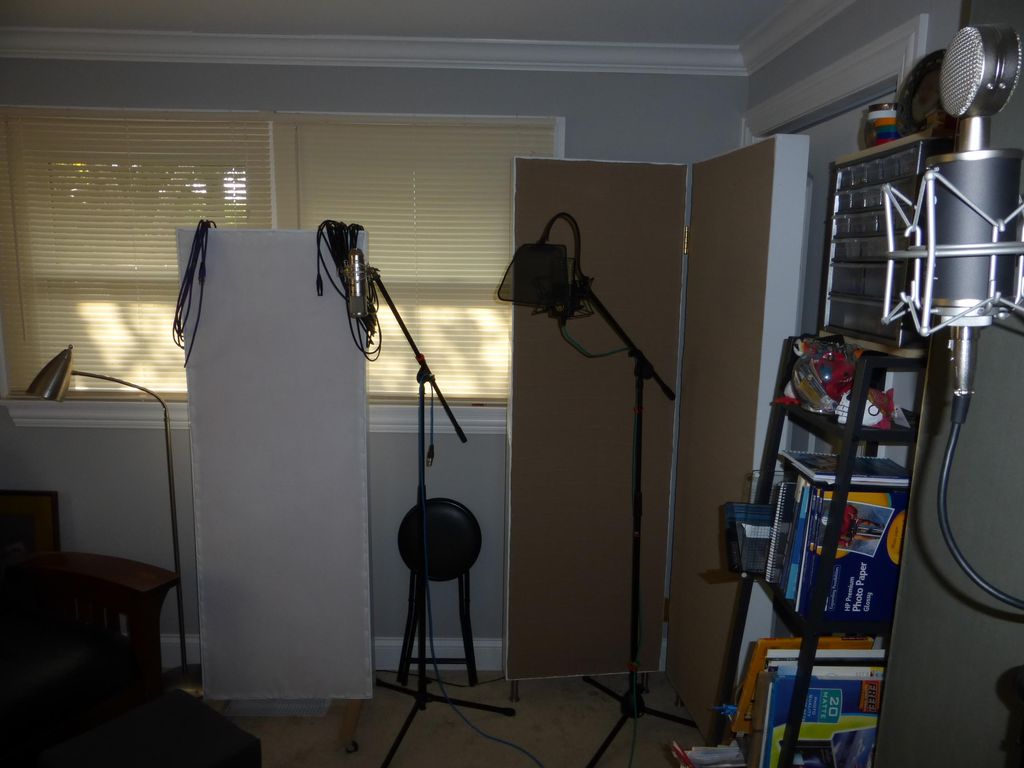 One of two recording areas; extensive sound absorp