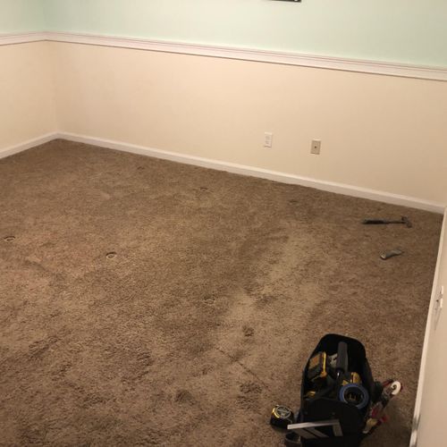 Before with carpet 