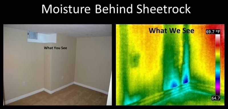 Moisture leak caught on Thermal Camera