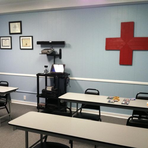 Our updated and modern training room.