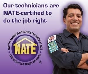 NATE certified technicians 