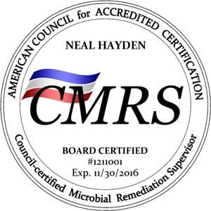Certified Microbial Remediation Supervisor through