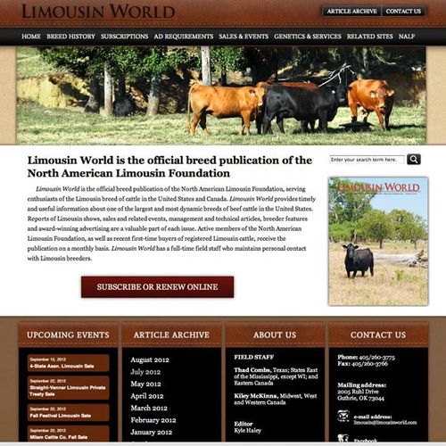 Limousin World is the official breed publication o