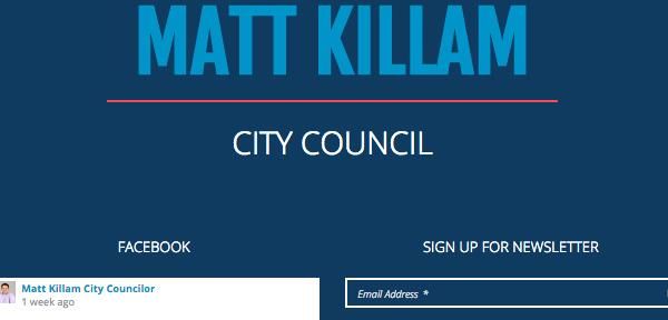 Site built for a City Council member, fast build a