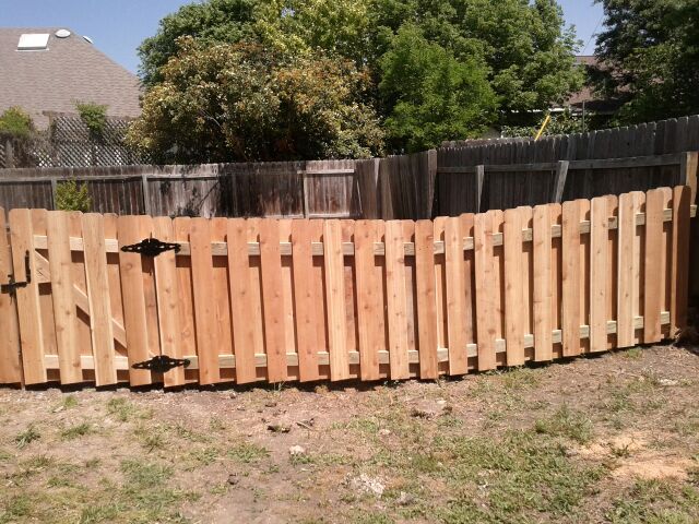 4 ft. shadow-box-style cedar fence!