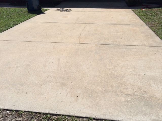 After showing grease and oil was cleaned away leav