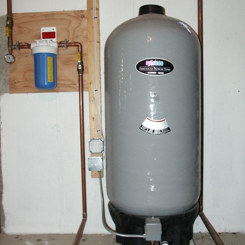 Filtration System and Well Tank Install