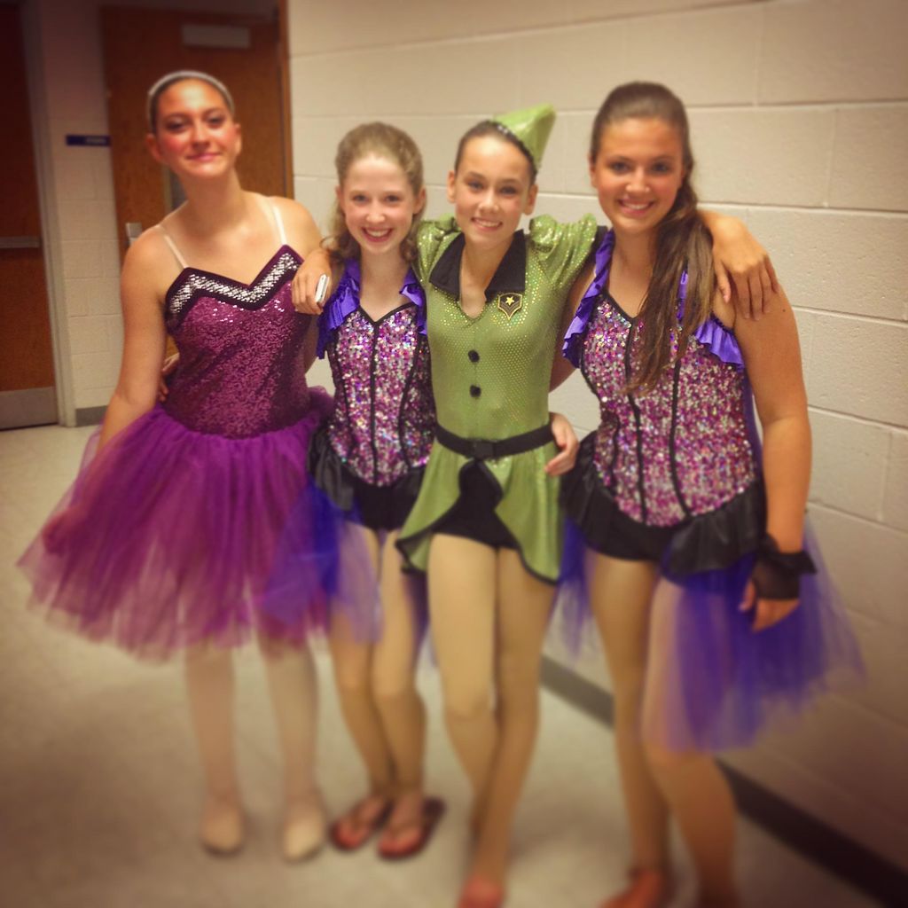 Some of Robyn's students before a recital.