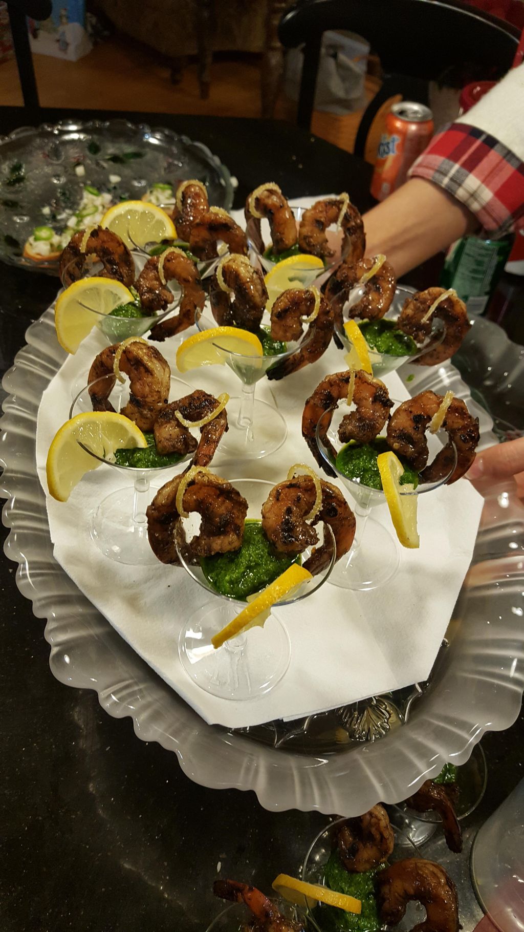 Jerk Shrimp Cocktail with Chimichurri Sauce