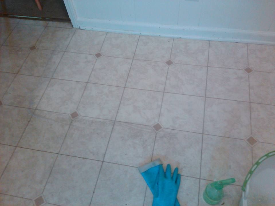 A peek at a before & after floor scrubbing