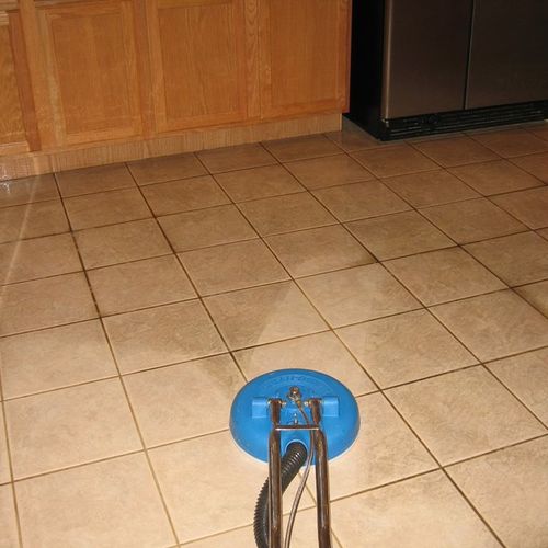We also clean tile and grout