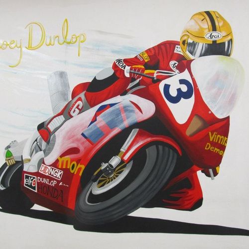 Joey Dunlop Tribute Mural 6' x 5'