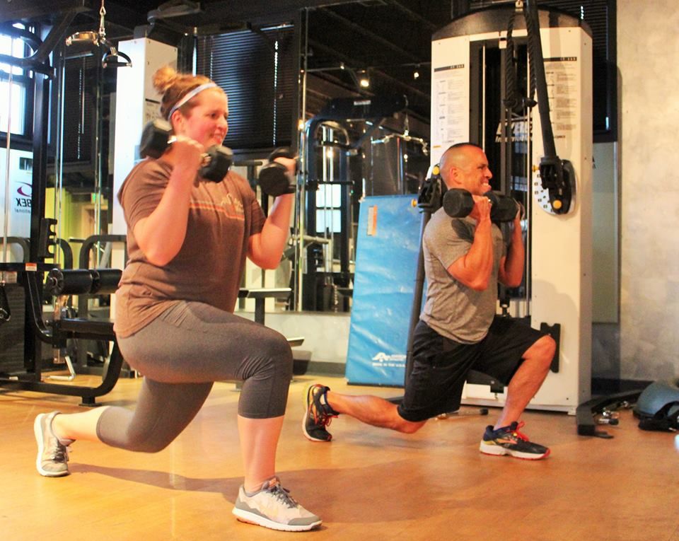 Steve and Erin working some total body movements.