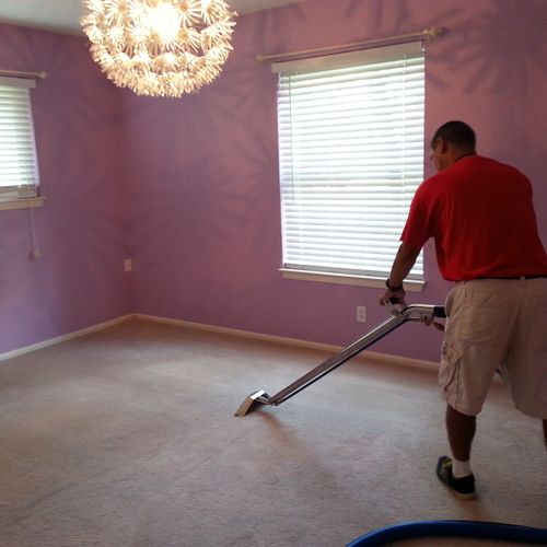 Carpet cleaning starting at $18 per room.