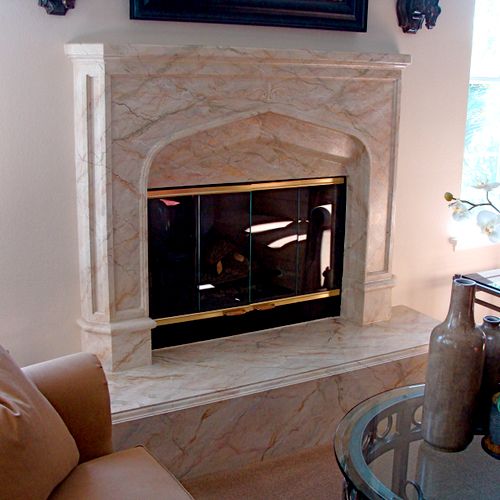 Cement fireplace treatment