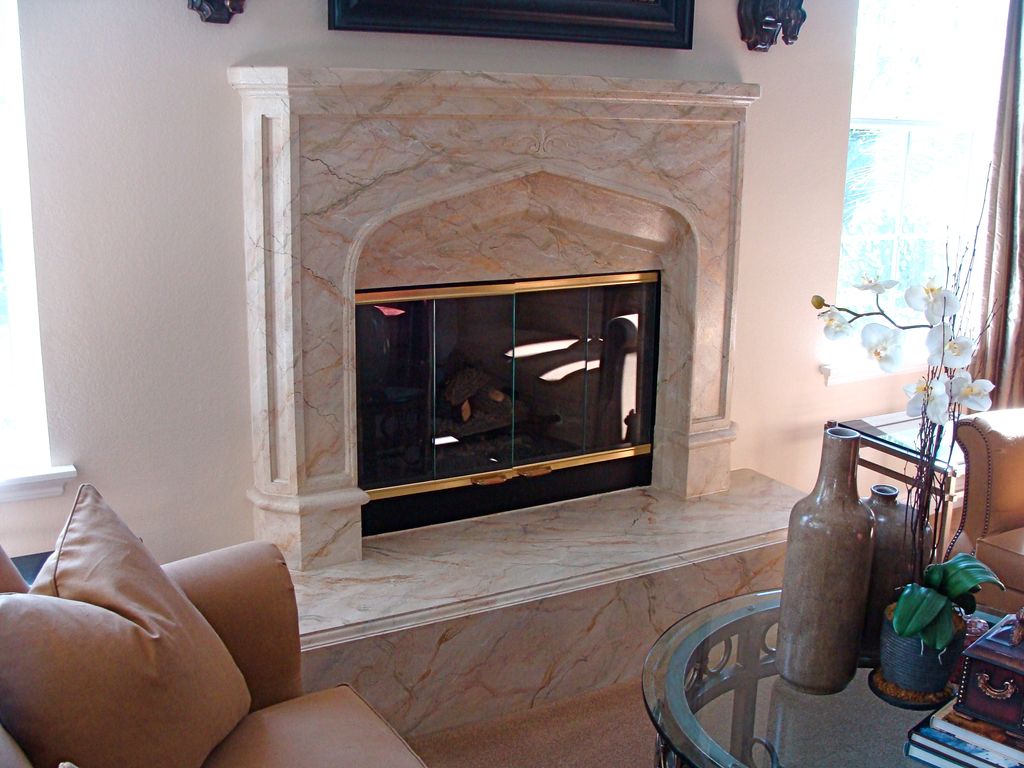 Cement fireplace treatment