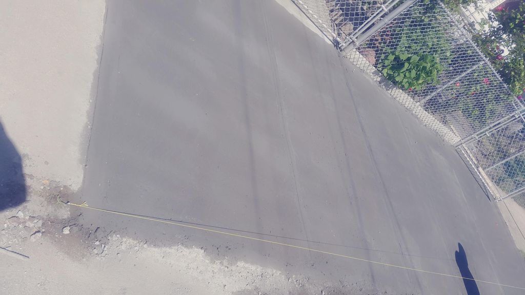 Flat concrete work on sidewalk