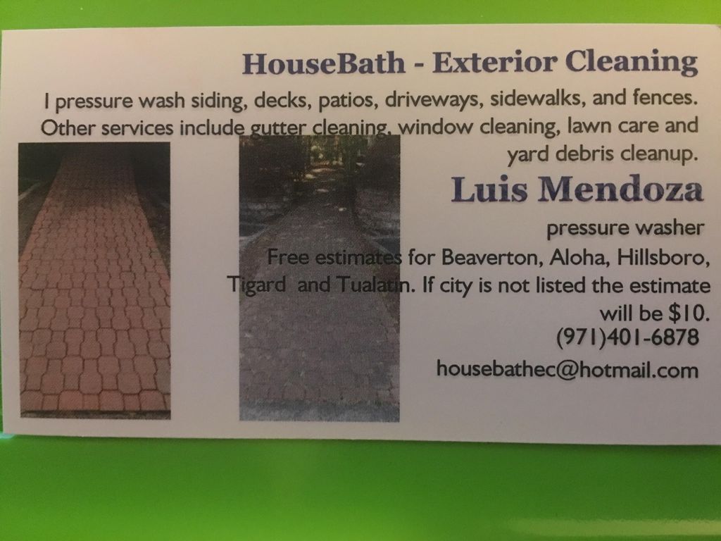 HouseBath - Exterior Cleaning