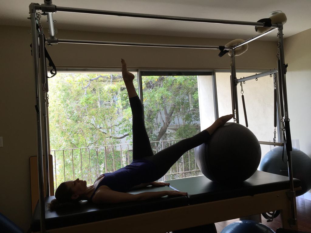 Assisted Bridge - great for glute, hamstring, and 