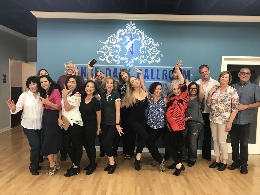 Having fun after a great West Coast Swing class ta