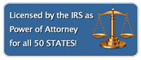 We are licensed as a Power of Attorney for all 50 