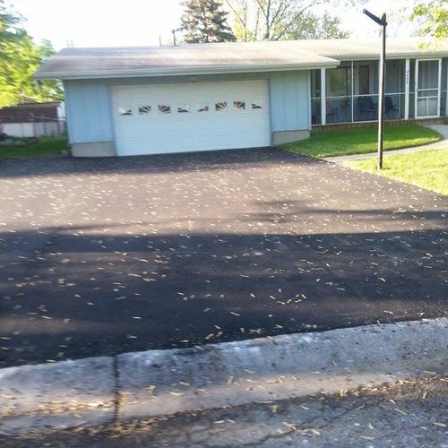 After pictures of the driveway we did. 