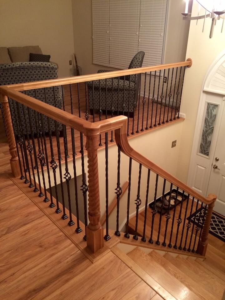 Look how elegant this stair remodel is for this sp