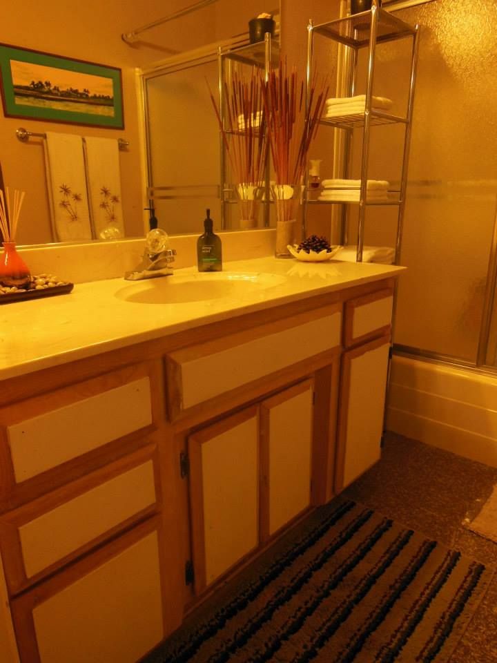 Bathroom pocket drawers/doors - Before